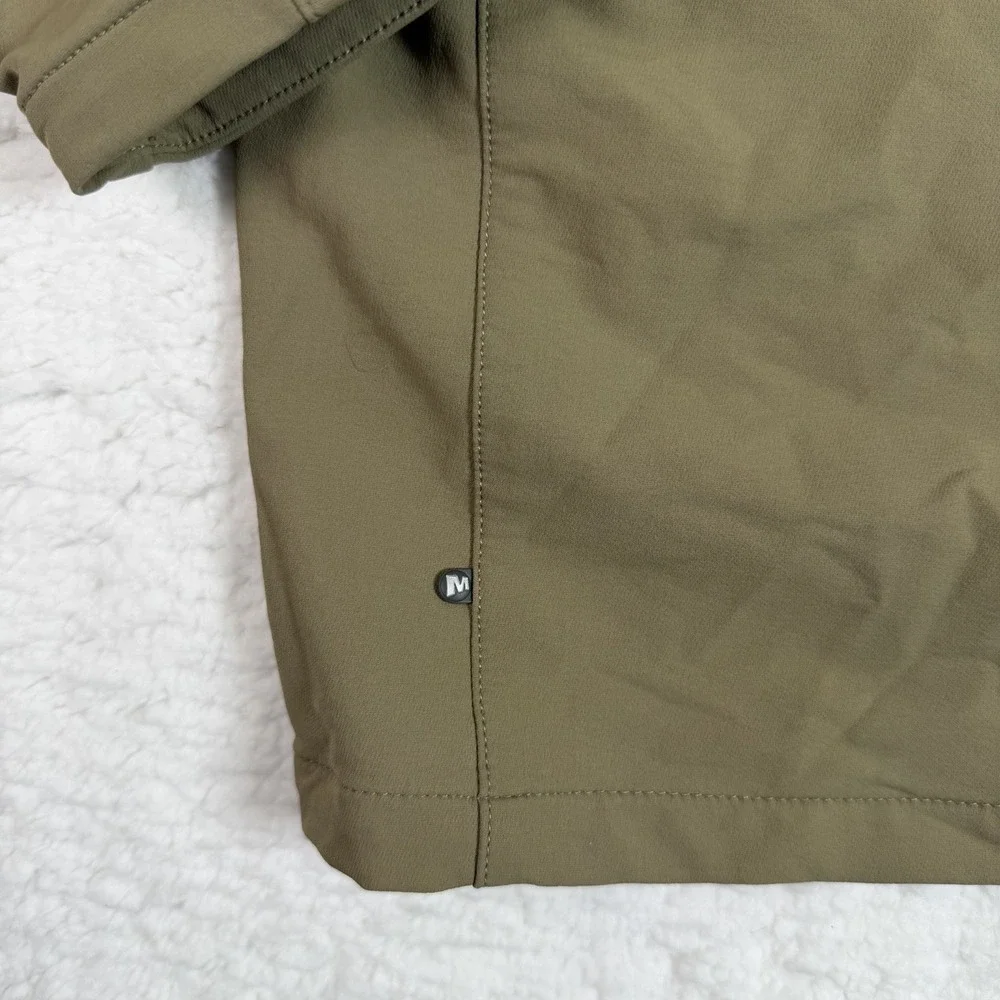 Merrell Men's Large Green 1/4 Zip Jacket Hiking Outdoors